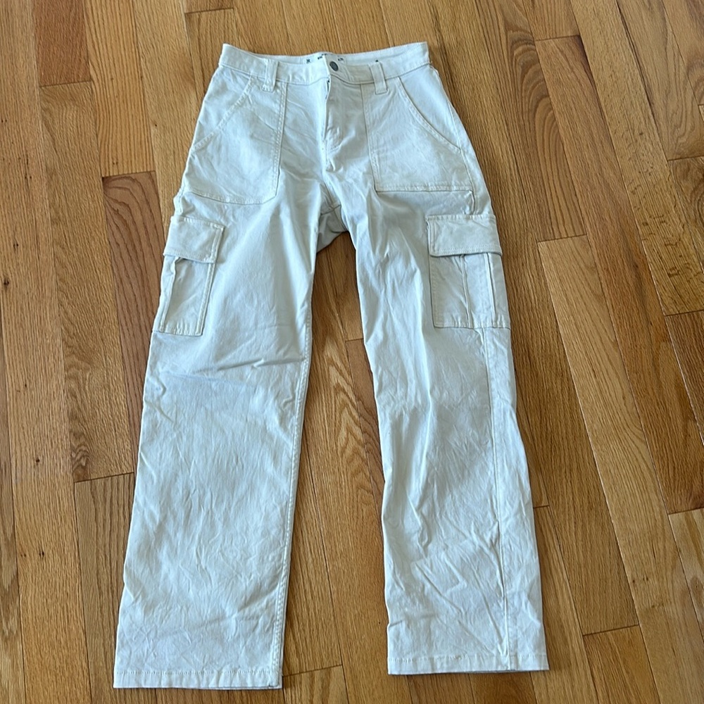 Cream Cargo Pants